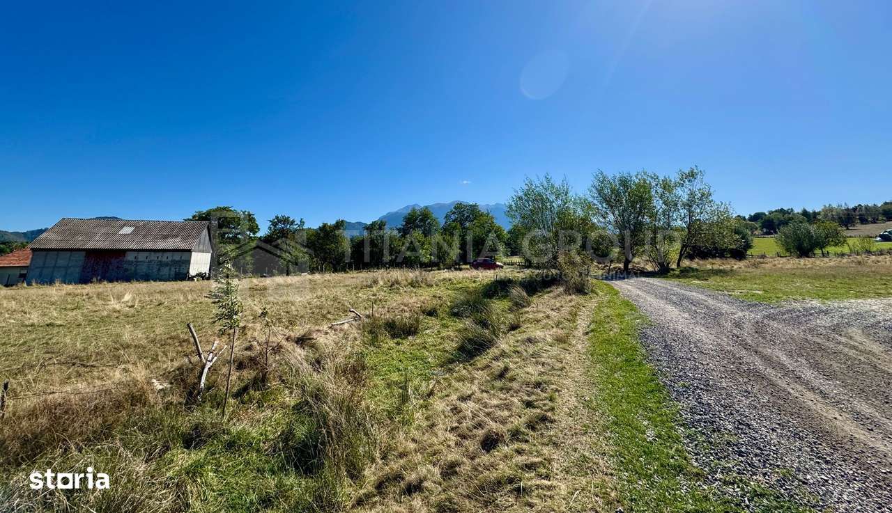 Teren intravilan parcelabil, priveliște spre munți, Sohodol, Bran-14