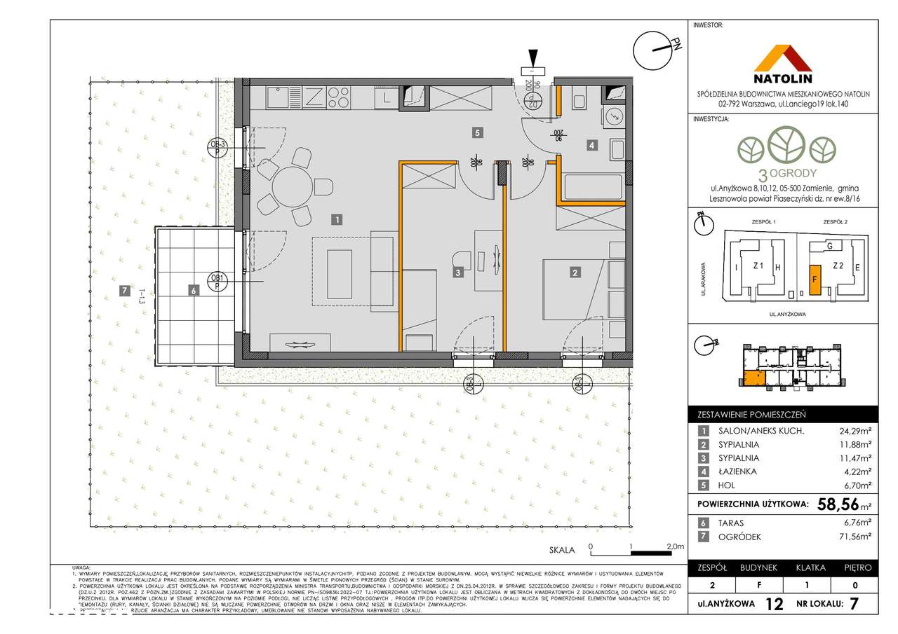 wyjątkowe 3-pok. mieszkanie 12_7 - Pełny obrazek: 2/7