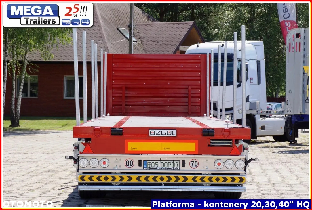 Inny Naczepa platforma H=950 mm MEGA Trailers, budowlana 13.60 m !. - 11