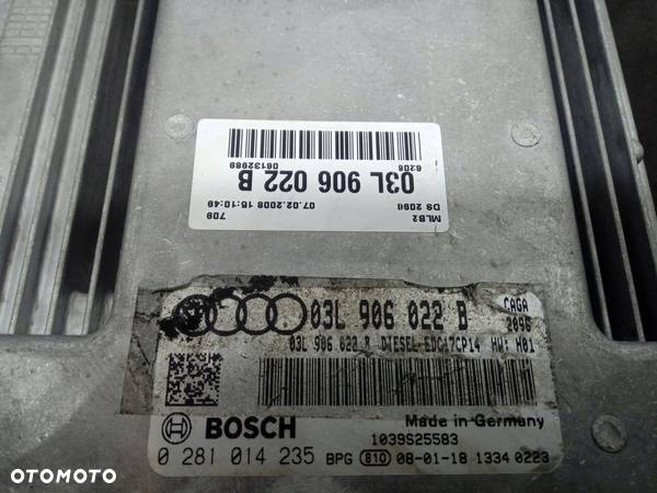 STEROWNIK SILNIKA AUDI A4 B8 2.0 TDI 03L906022B - 2