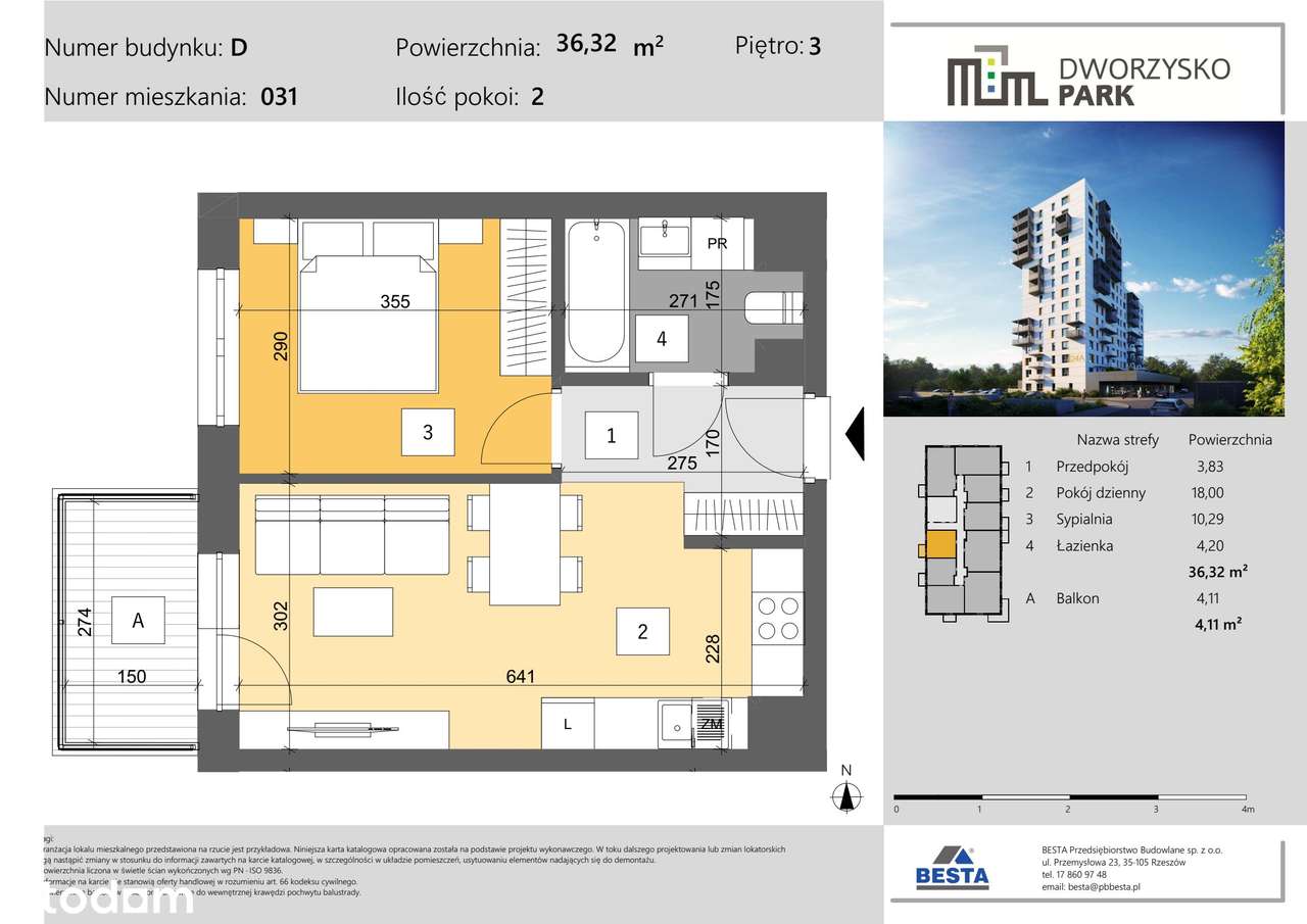 Dworzysko Park | nowe mieszkanie D_031 - Pełny obrazek: 2/7