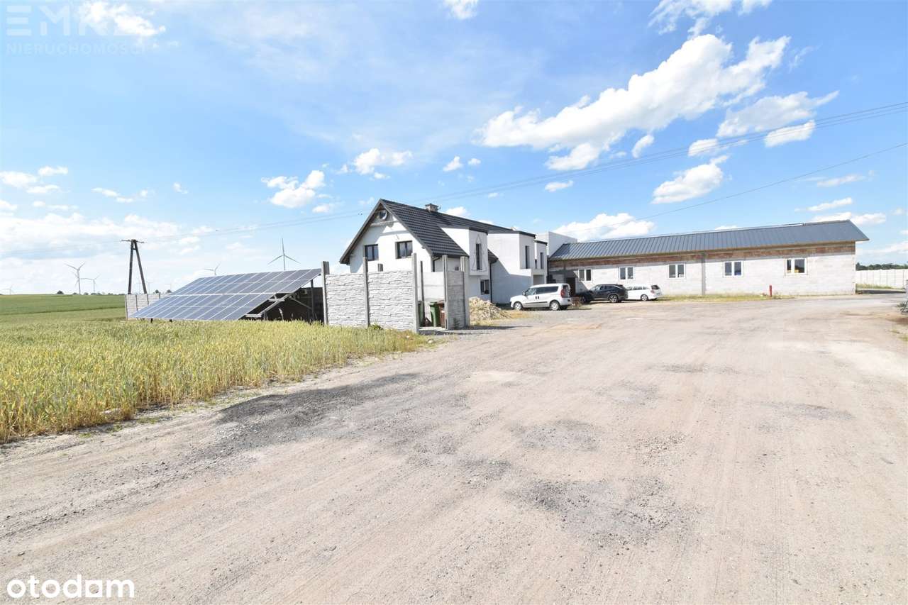 Dom + biuro + hala 5-stanowiskowa plac-7