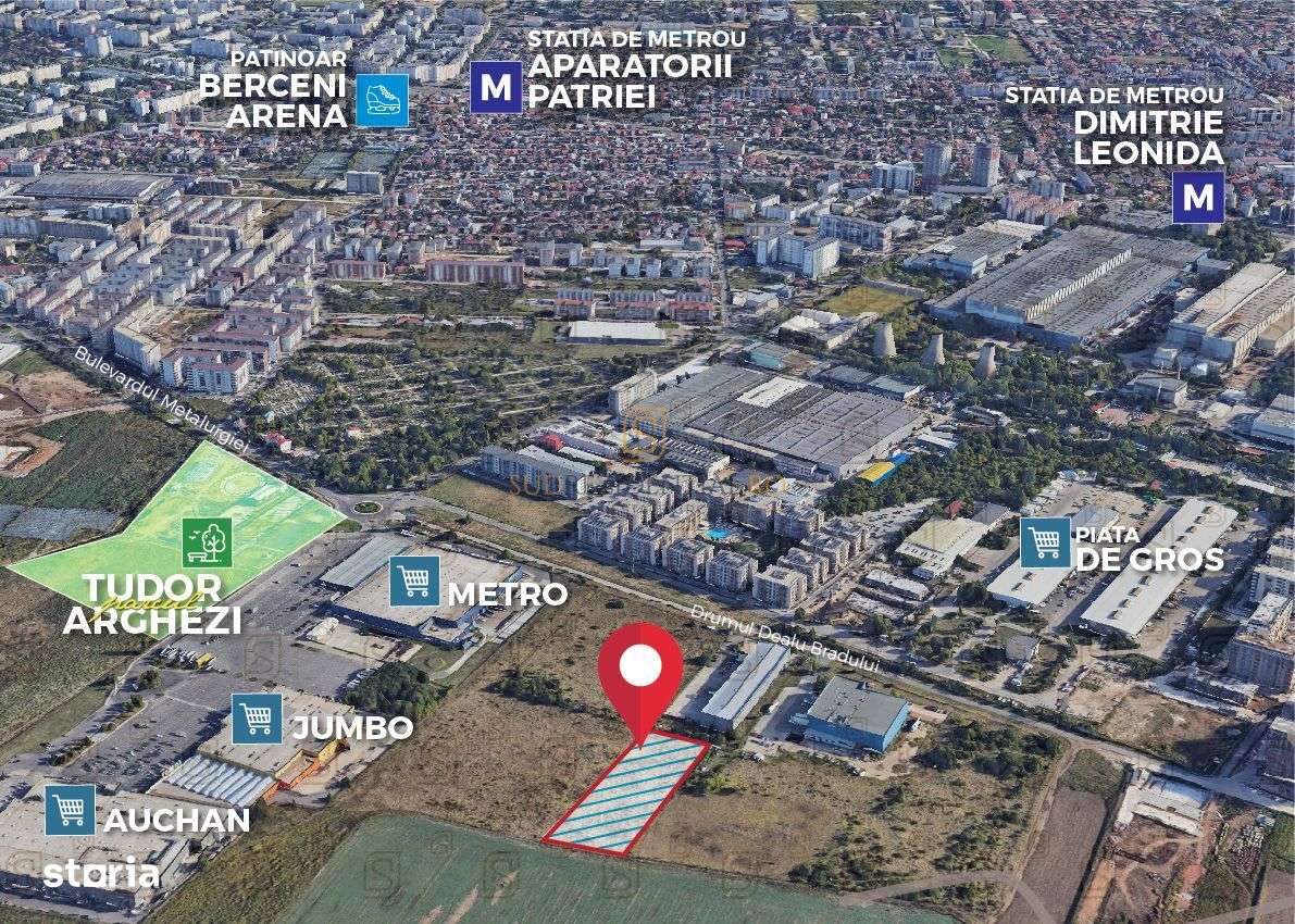 Oportunitate de investitie, lot de teren 7622 mp, zona Bd. Metalurgiei - Imagine principală: 4/9