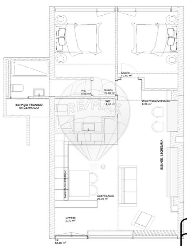 Apartamento T2 para venda - Grande imagem: 5/5