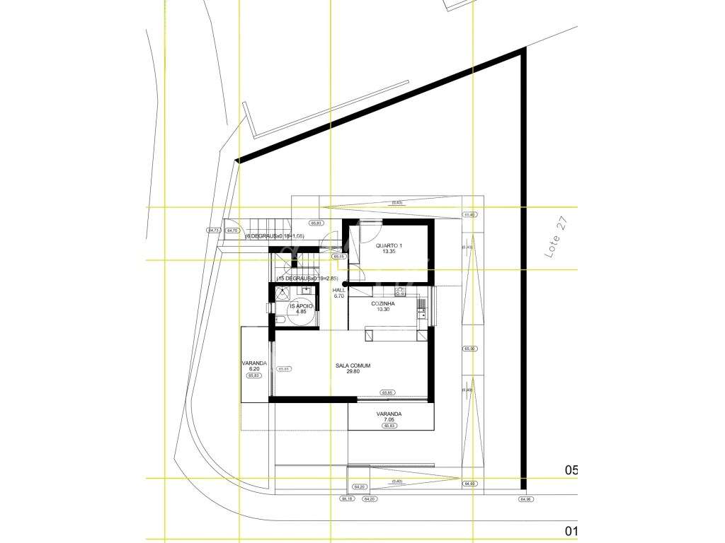 TERRENO PARA CONSTRUÇÃO - COM PROJETO APROVADO PARA MORADIA T4 - Grande imagem: 4/6