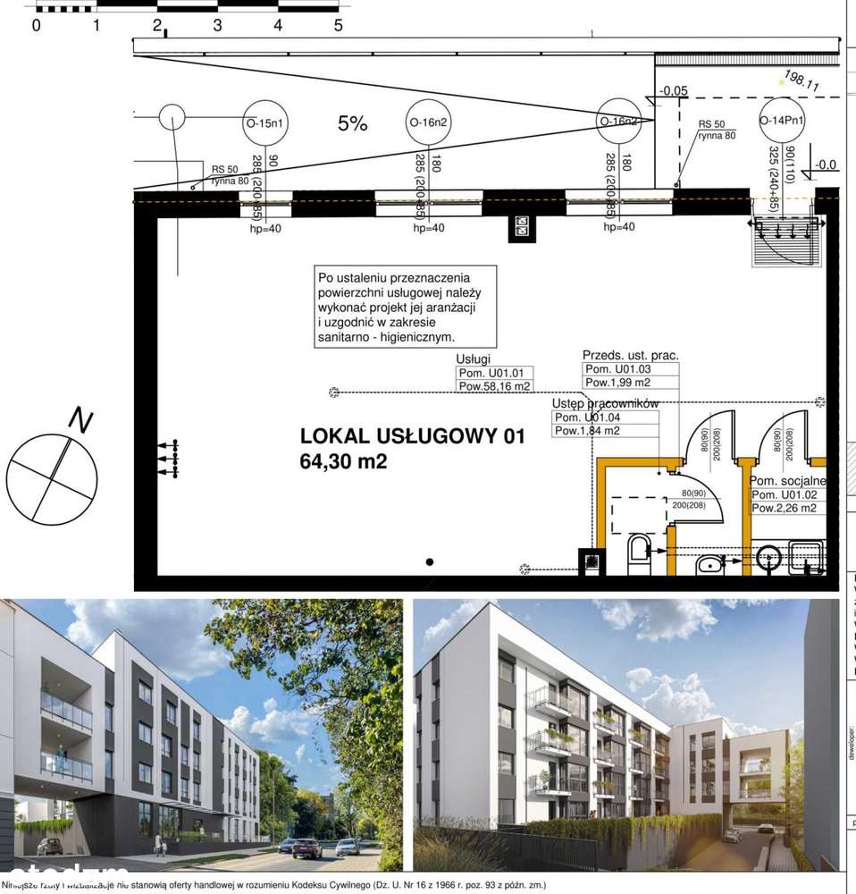 Lokal usługowy na Górnej w stanie deweloperskim-2
