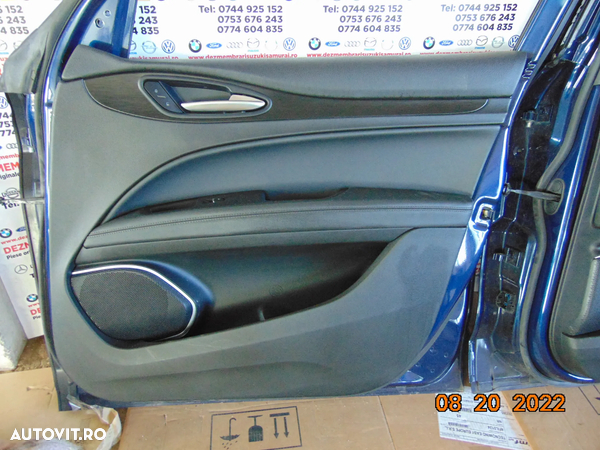 Fete usi Alfa Romeo Stelvio 2015-2022 set fete usi tapiserie interioara tapiterie interior - 3