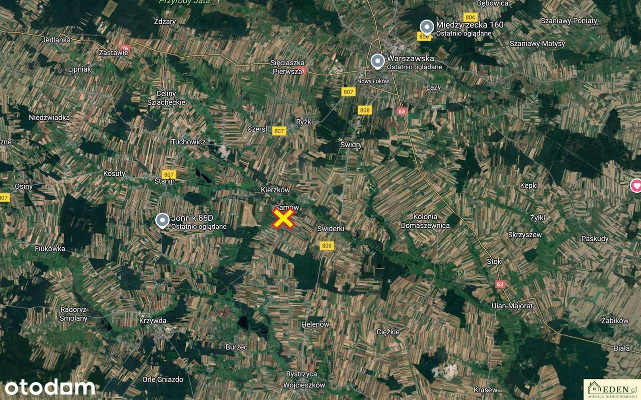 Działka, 1500.0 m², Sarnów-1