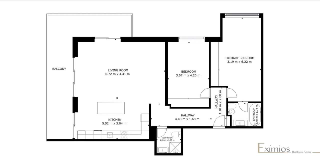 Apartamento T2 com garagem, em Árvore-22