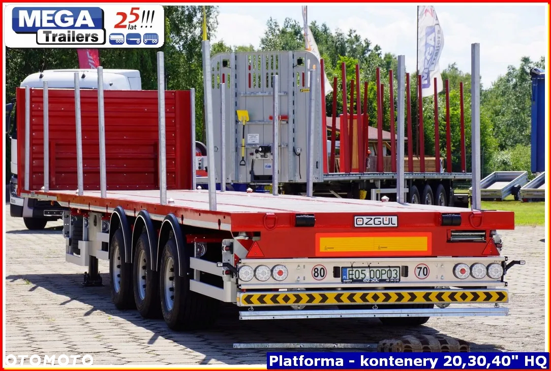 Inny Naczepa platforma H=950 mm MEGA Trailers, budowlana 13.60 m !. - 9