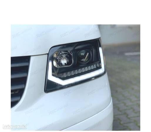 CONJUNTO DE FARÓIS PARA VOLKSWAGEN VW T5 03-09 NEW LOOK COM INDICADORES LEDS DINÂMICOS - 3