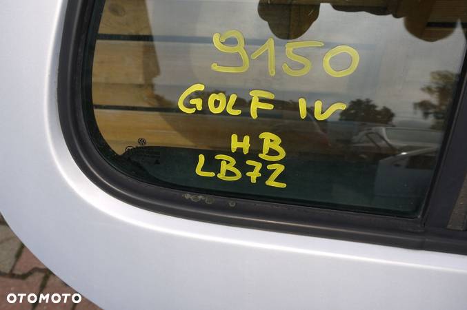 VW GOLF IV HB DRZWI TYLNE PRAWE SZYBA KPL LB7Z - 8