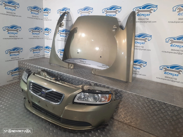 FRENTE COMPLETA VOLVO V50 FACELIFT II 2 MK2 545 FASE II S40 II 2 544 CAPOT PARACHOQUES GUARDA-LAMAS OTICAS RADIADOR VENTILADOR FRENTE FIBRA REFORÇO - 4