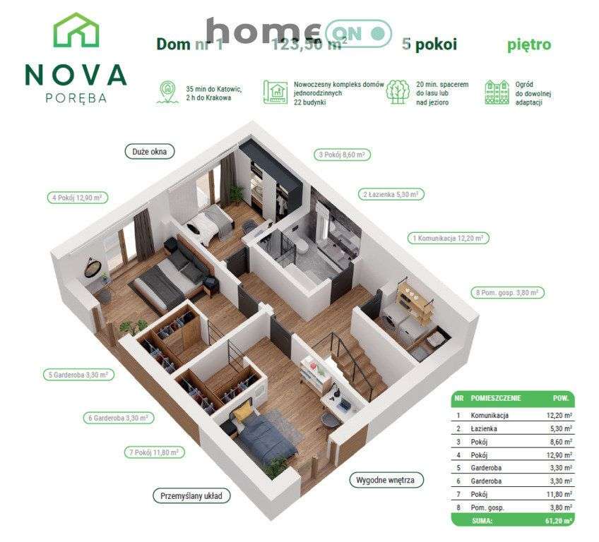 Nowoczesny dom ! Nova Poręba ! Niższa cena ! - Pełny obrazek: 3/6