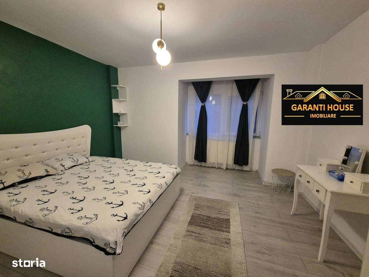 Zona Granicerilor, apartament cu 2 camere, mobilat, parcare, 350€/Luna - Imagine principală: 5/8