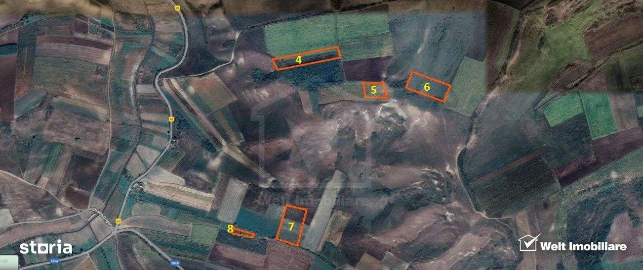 Cojocna, teren extravilan, 10.2 ha - 9 parcele - arabil, faneata - Imagine principală: 4/5