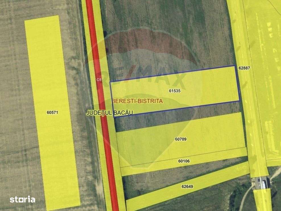 Teren intravilan 9911mp de vânzare, Berești-Bistrița/ E85 - Imagine principală: 2/4