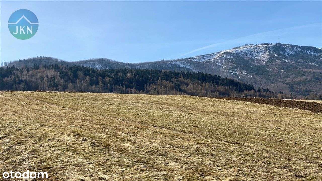 Widokowa działka u podnóża Skrzycznego w Lipowej !-0