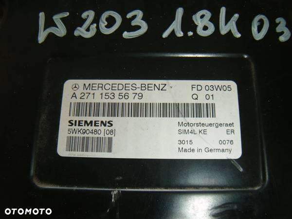 mercedes w203 1.8K komputer- sterownik silnikaa2711535679 - 2