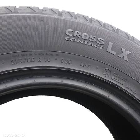 4 x CONTINENTAL 215/65 R16 98H CrossContact LX Lato M+S 2017 Jak Nowe 6,8-7mm - 6