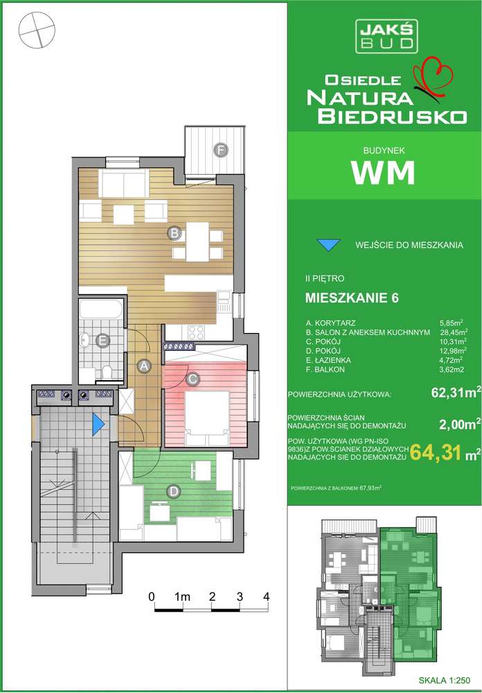Mieszkanie 3-pojowe z balkonem w willi miejskiej - Pełny obrazek: 5/18
