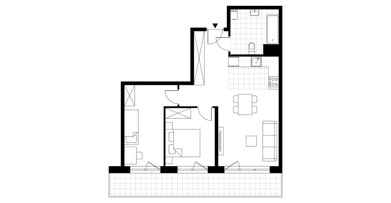 3-pokojowe mieszkanie 59m2 + balkon Bezpośrednio - Pełny obrazek: 3/8