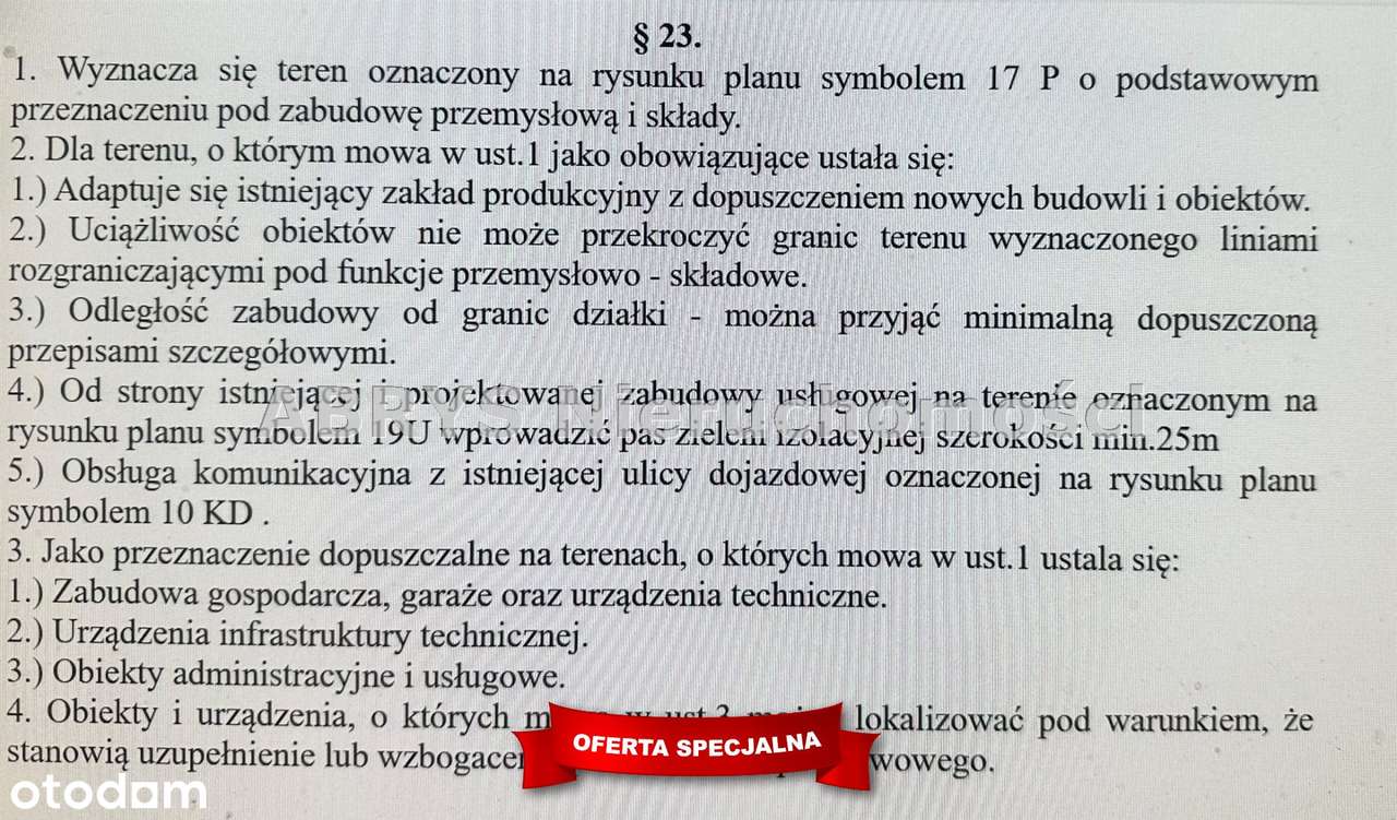 Działka Inwestycyjna w Nidzicy - Pełny obrazek: 5/5