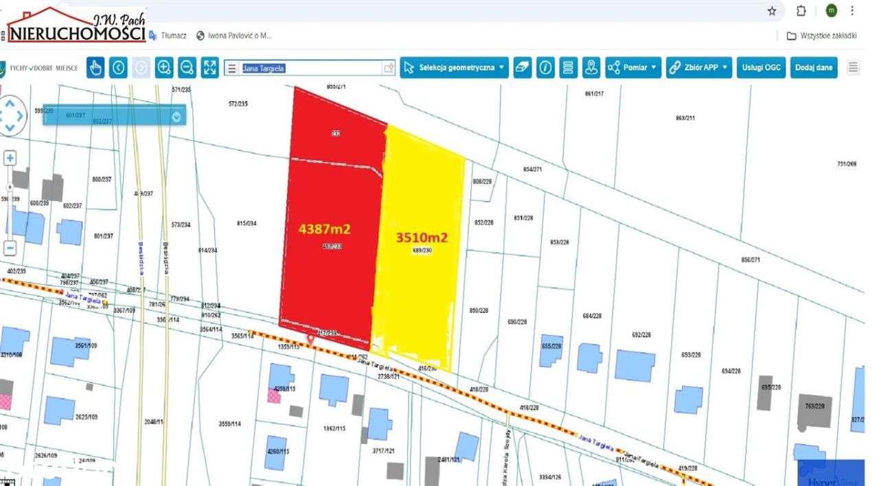 Okazja działka 4387m2 (usługowo-mieszkaniowa) - Pełny obrazek: 3/8