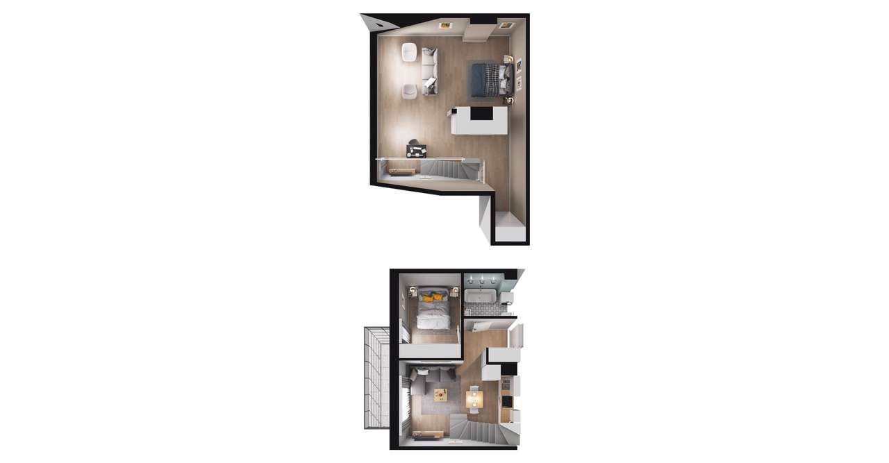 Mieszkanie L31 | 65,65 m² | 3 pok. | Winda - Pełny obrazek: 3/9