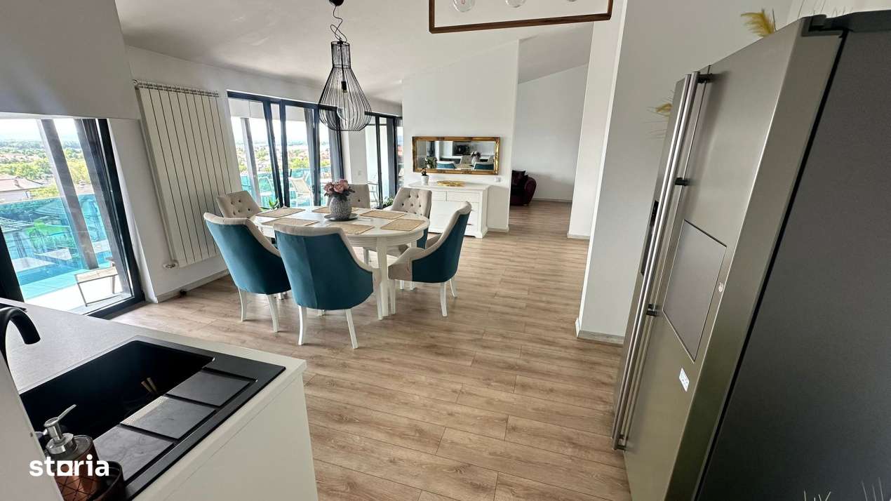 Vanzare - Penthouse modern 68 mp + terasa 40 mp, complet mobilat si ut - Imagine principală: 4/13