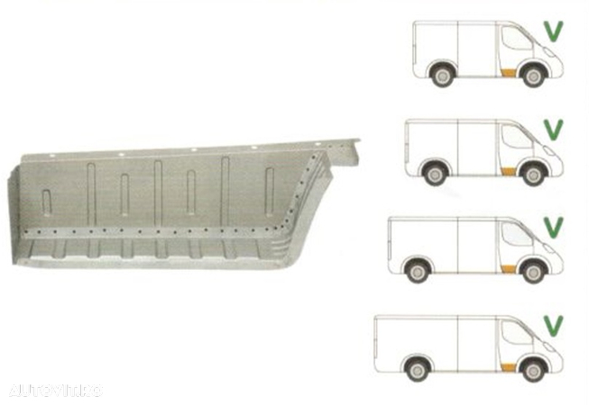 Treapta usa Ford Transit (V184/5) 05.2000-04.2006, stanga/dreapta, - 1