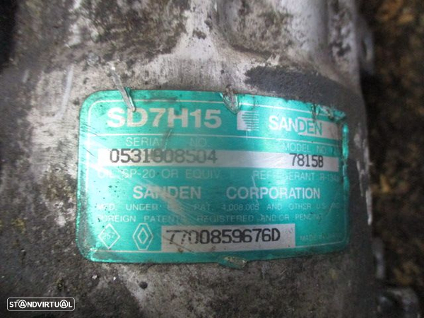 Compressor AC 7700859676D  7815B  SANDEN RENAULT LAGUNA 2002 RENAULT LAGUNA 1995 2.0I 115CV 0P GASOLINA SANDEN RENAULT LAGUNA 1 1996 1.8I 0P GASOLINA SANDEN - 4