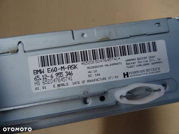 RADIO CD DVD BMW E60 E61 6955346 EUROPA - 3