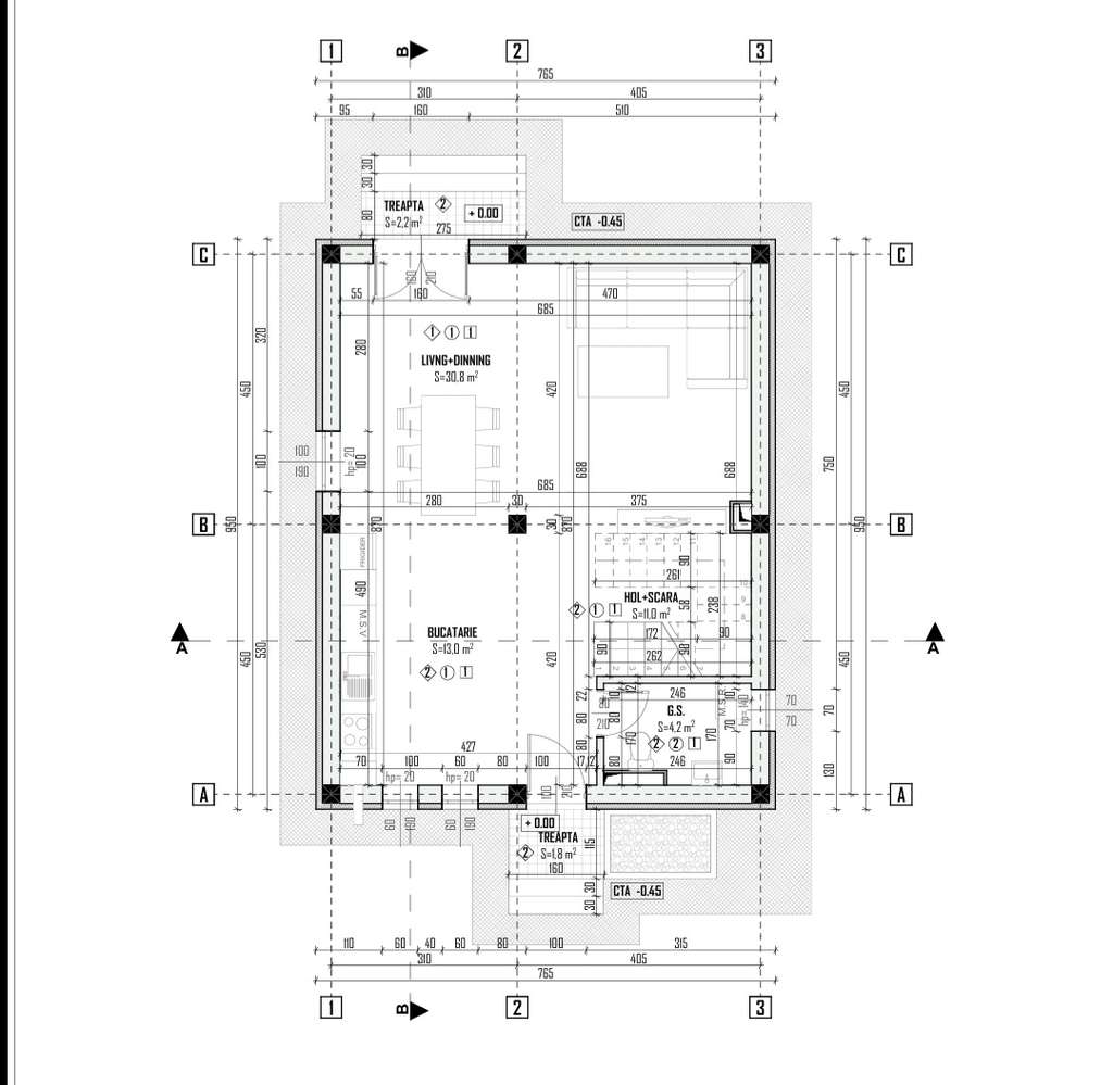 Vilă individuală lipita la calcan 4 camere-6