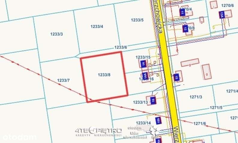 Krępiec, 1968m2, II linia zabudowy, media - Pełny obrazek: 4/5