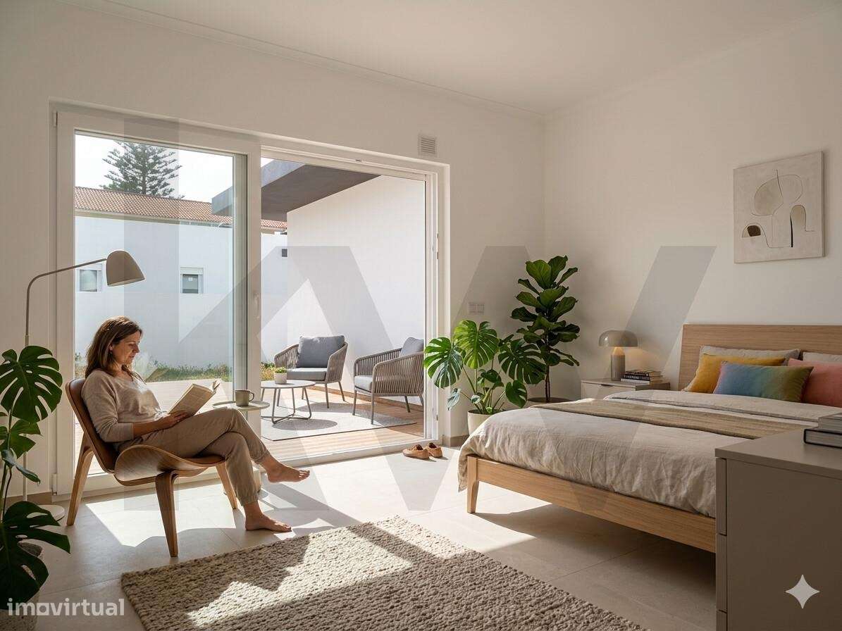 Moradia Nova Isolada T3 c/ Piscina e Anexo em terreno de 900m2 - Calda - Grande imagem: 4/37