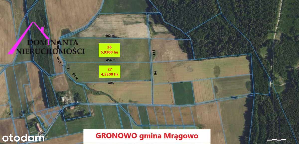 Działki rolne blisko lasu na Mazurach, 10 ha.-3