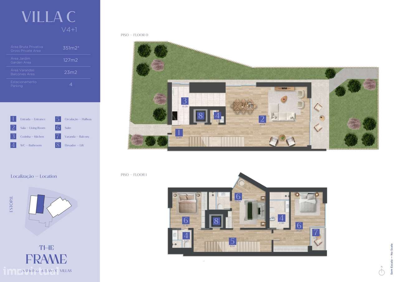Moradia V4 +1 no Empreendimento THE FRAME no Estoril-16