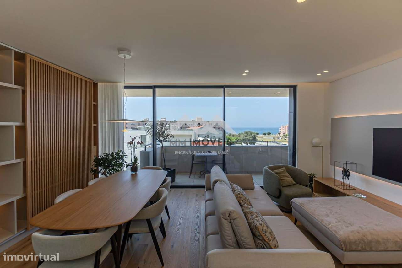 T3 Luxo Último Piso | Leça da Palmeira | Vistas de Mar | Varanda a Poe-27