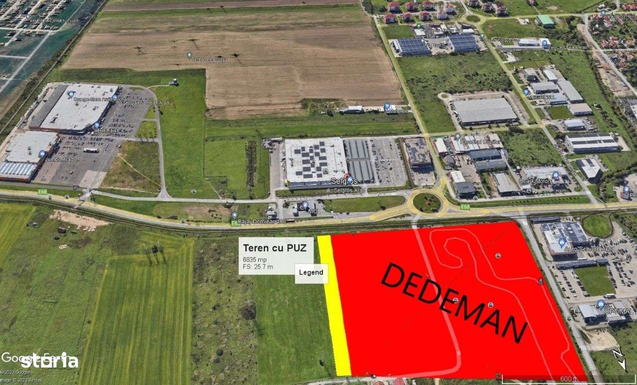 Teren de vanzare parcelabil – 6.800 mp cu PUZ aprobat, Zona DEDEMAN - Imagine principală: 5/14
