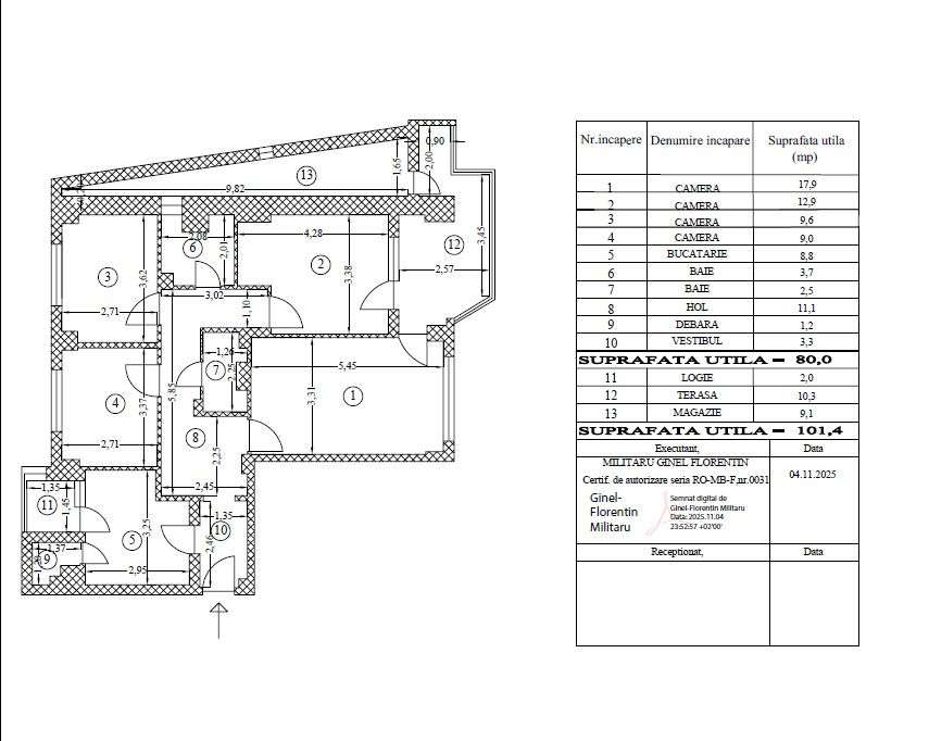 Apartament 4 Camere Decomandat DE RENOVAT 101 MP Total - Imagine principală: 4/5