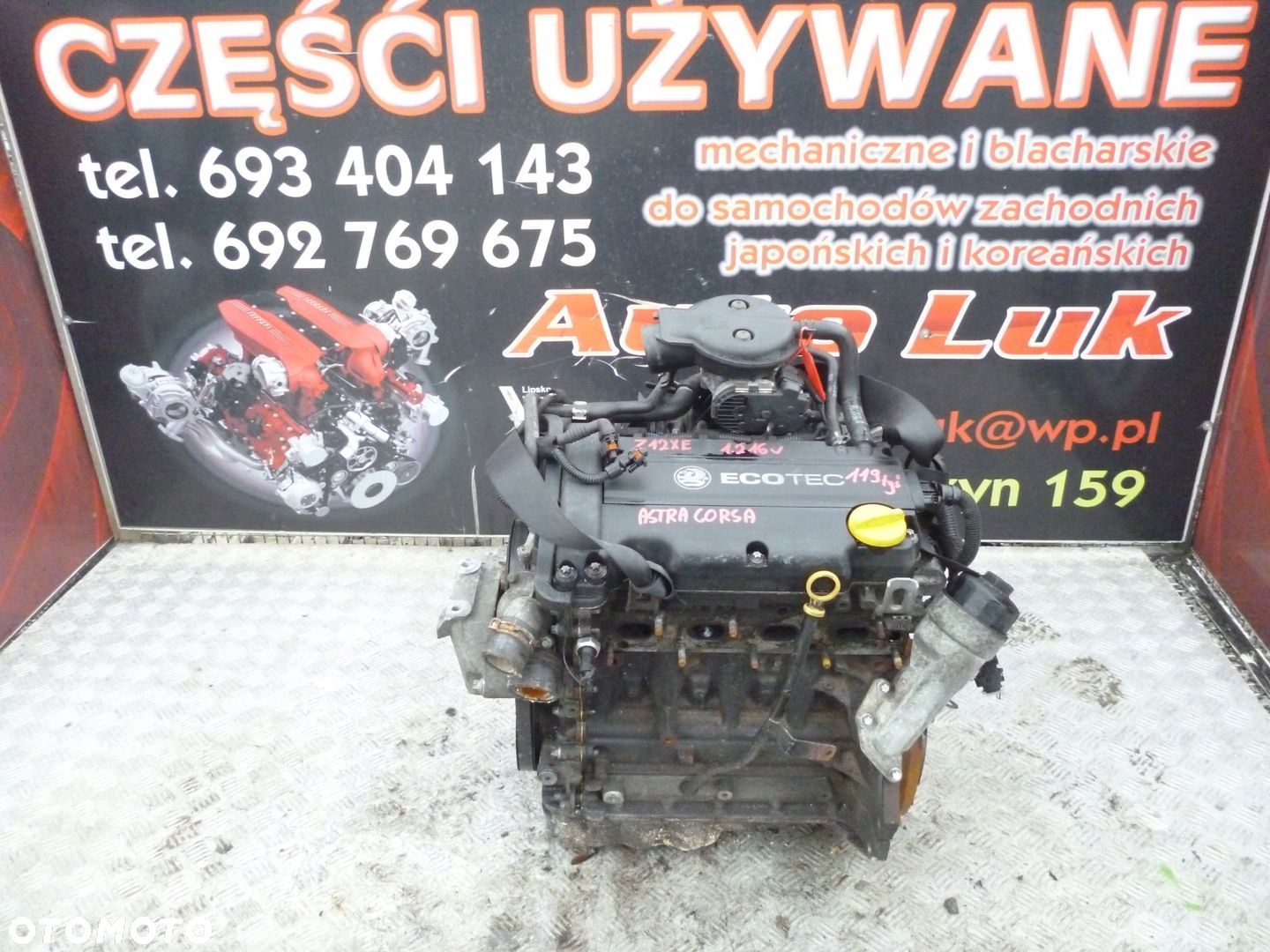 SILNIK OPEL CORSA ASTRA 1.2 16V Z12XE 119 TYS - 1