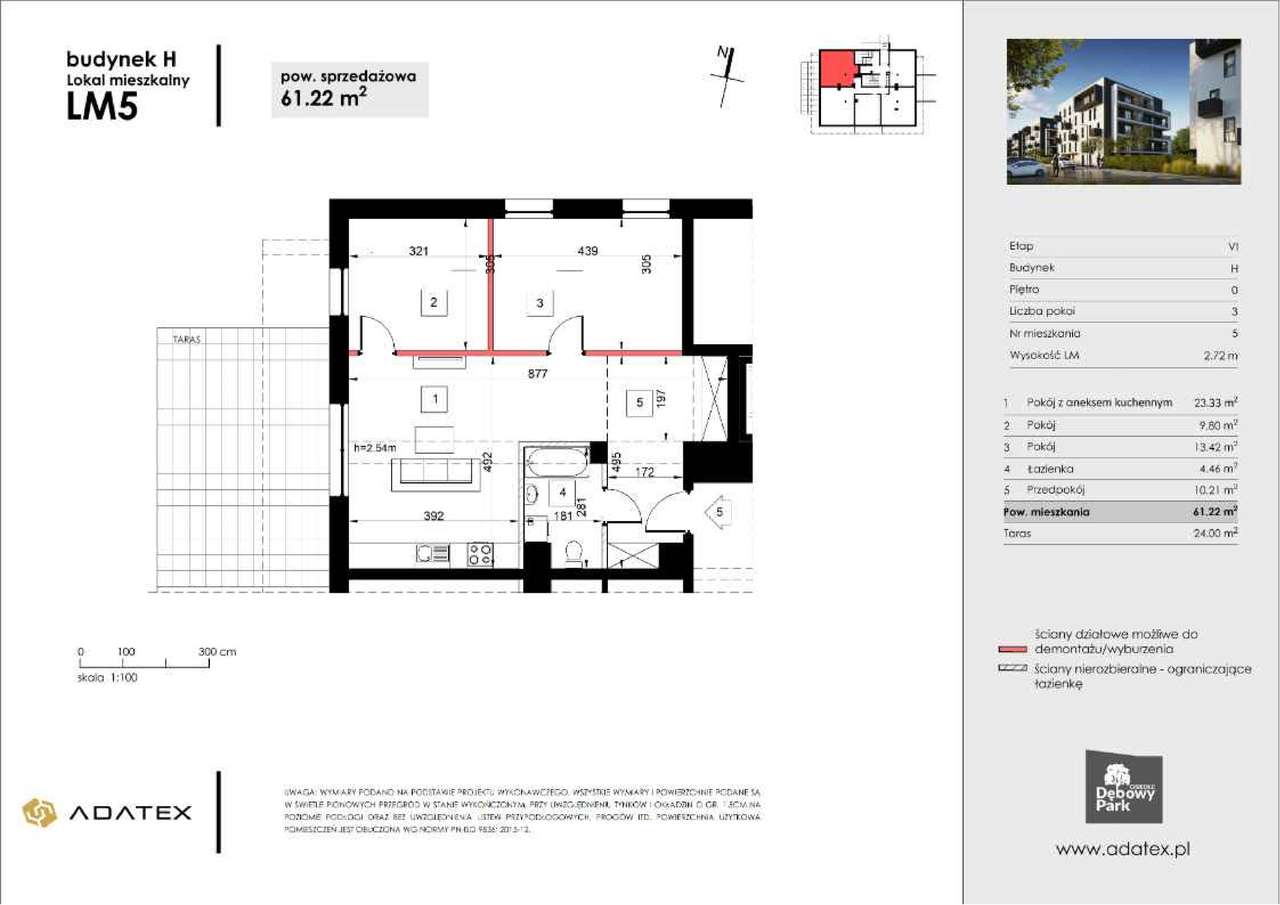 Mieszkanie gotowe do zamieszkania | 3 pokoje - WSZYSTKO NOWE | H5-13