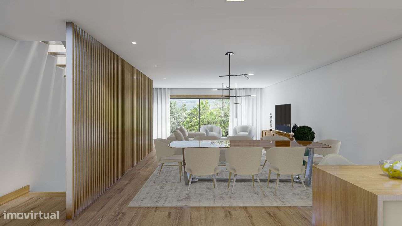 Moradia T3 em construção com duas Salas em Cristelo, Paredes-16