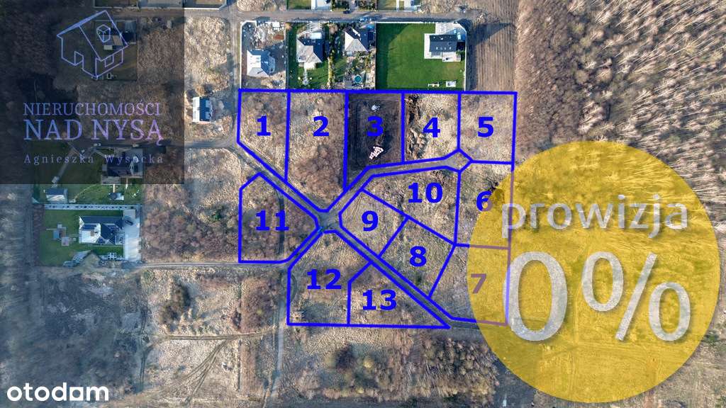 4 działki budowlane, media: prąd, woda!-0