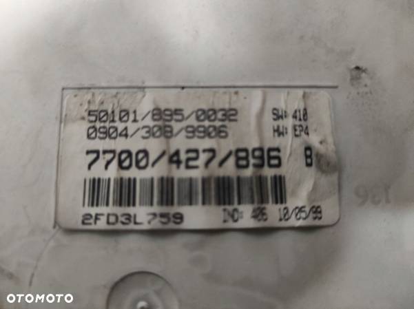 7700427896B LICZNIK ZEGARY RENAULT SCENIC 1.9 DTI - 3