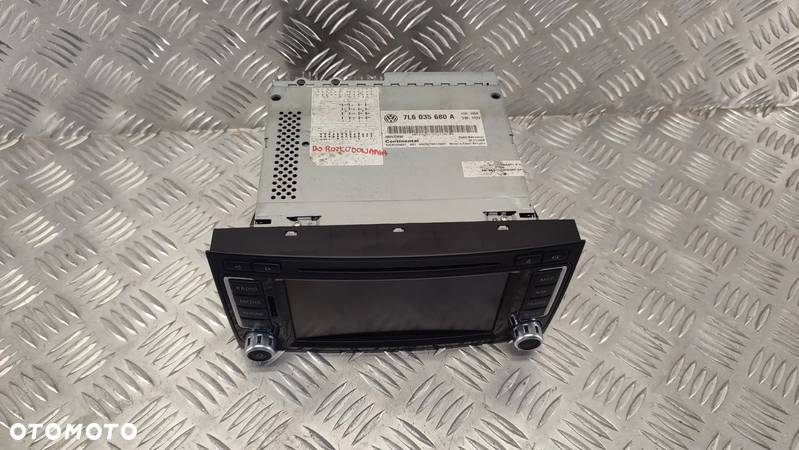 VW TOUAREG 7L 06-09R RADIO CD NAWIGACJA ORYGINAL 7L6035680 A BRAK KODU - 2