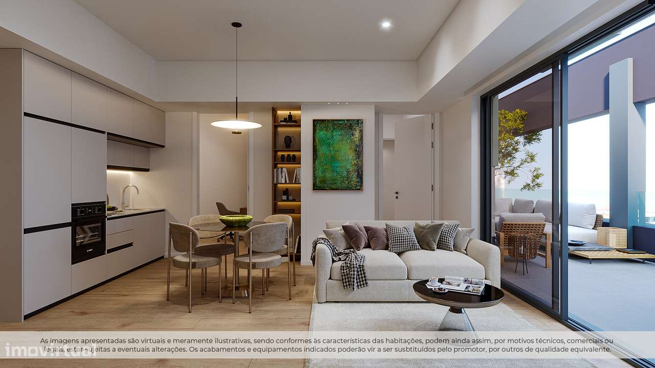 Apartamento Novo T0+1 c/GYM no Centro de Vila Nova de Gaia - Grande imagem: 4/19