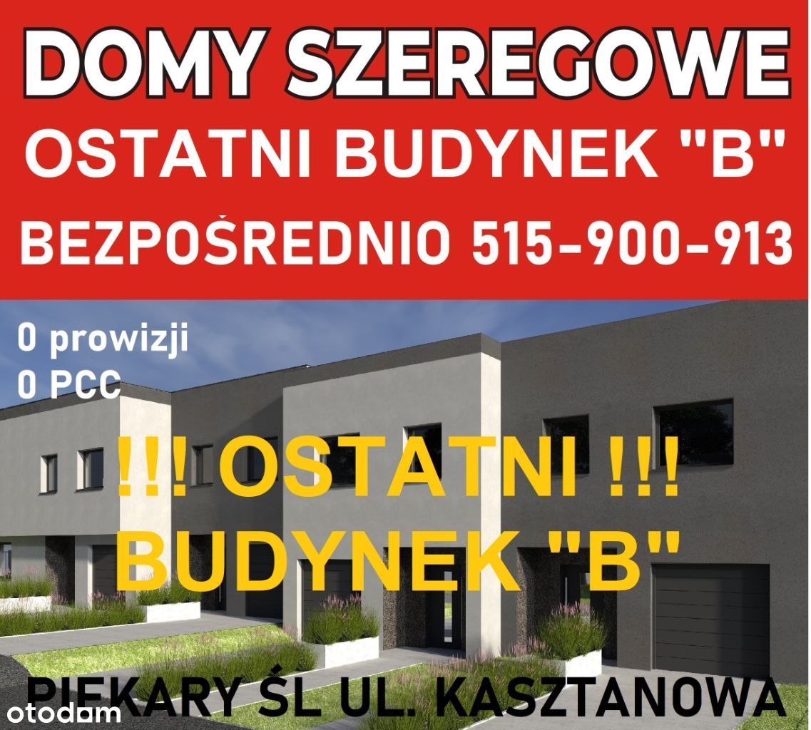 !!OSTATNIA SZEREGÓWKA "B" 120 m2 na Kasztanowej!!