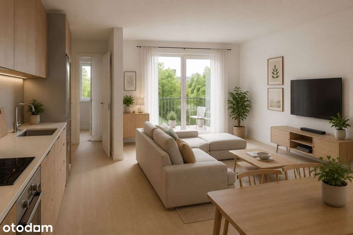 4 pokoje, 76 m², 2 łazienki, Loggia, Zabłocie